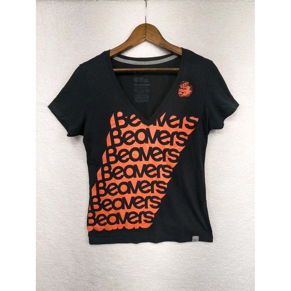 Oregon State OSU Beavers Nike Women's Black V-Neck T-shirt XL